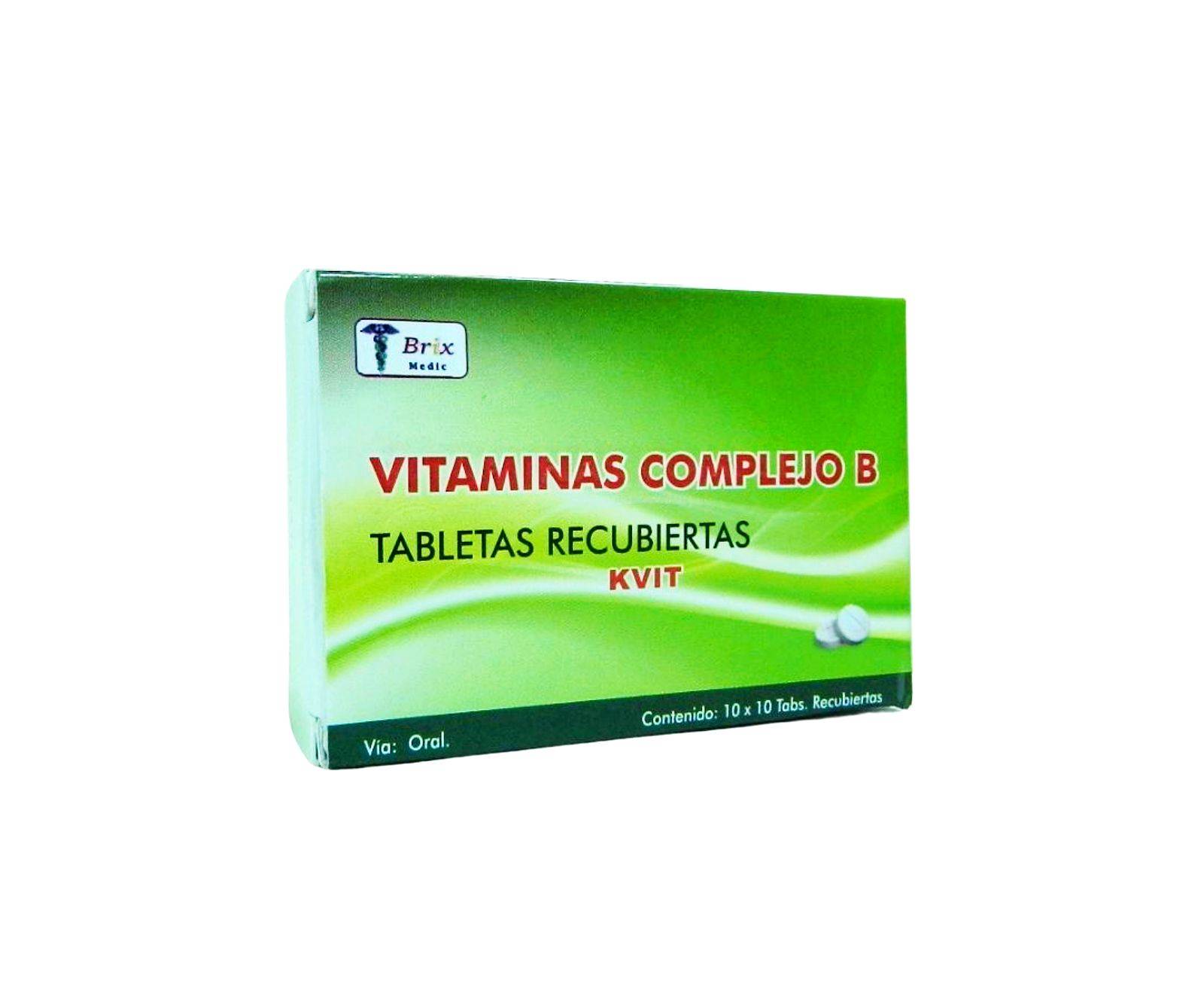 Vitaminas Complejo B Brix Medic Productos Farmaceuticos