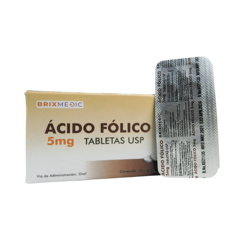 ACIDO FOLICO PORTUGAL - Tabletas recubiertas caja x 100 - 0.5 mg